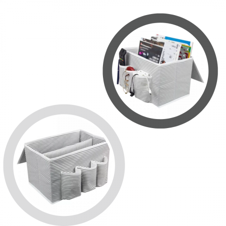Organizator pentru noptiera bebelusilor, Soft Grey, BebePrice [2]
