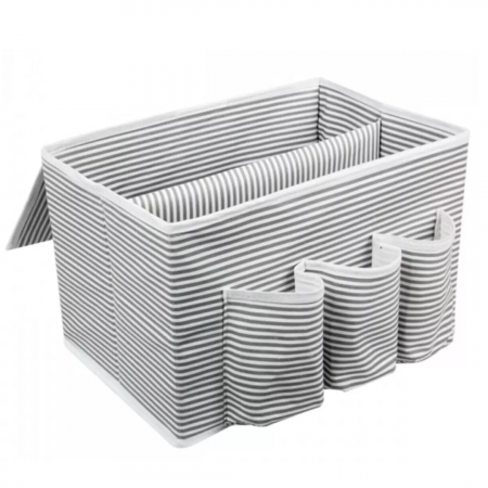 Organizator pentru noptiera bebelusilor, Soft Grey, BebePrice [0]