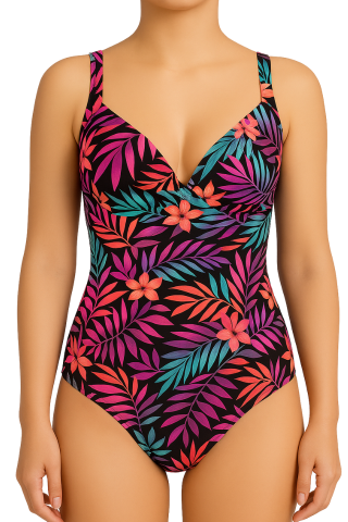 Oferte speciale - Costum de baie intreg, modelator, Summer Kiss, Ciclame, BebePrice