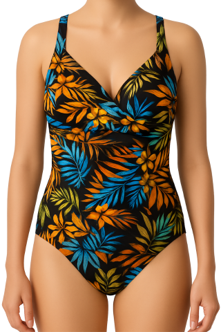 Oferte speciale - Costum de baie intreg, modelator, Summer Kiss, Yellow, BebePrice