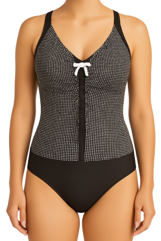Costume de baie - Costum de baie, intreg, Points, Brown, BebePrice