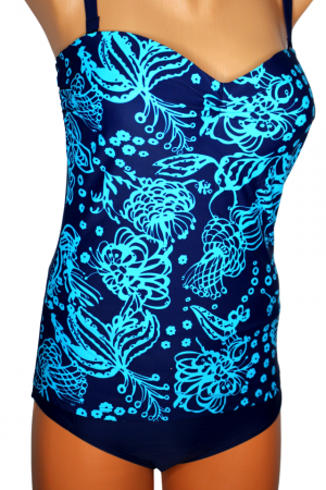 Costum de baie, intreg, tankini, Flowers, Cielo [1]