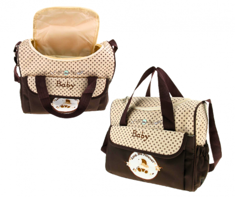 Geanta impermeabila de maternitate si calatorie, MamiGo, Coffee,BebePrice [5]