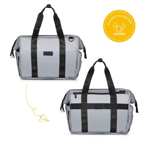 Genti Maternitate & Port Bebe - BebePrice.ro-geanta-multifunctionala-pentru-parinti-inger-normandic-dream-gri