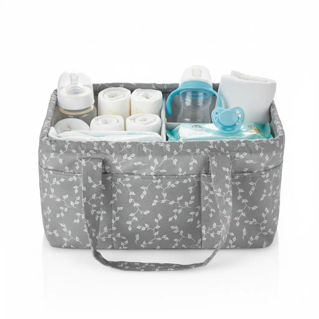 Genti Maternitate & Port Bebe - BebePrice-geanta-organizator-pentru-scutece-si-accesorii-copii-bebelusi-25x35-cm-culoare-gri