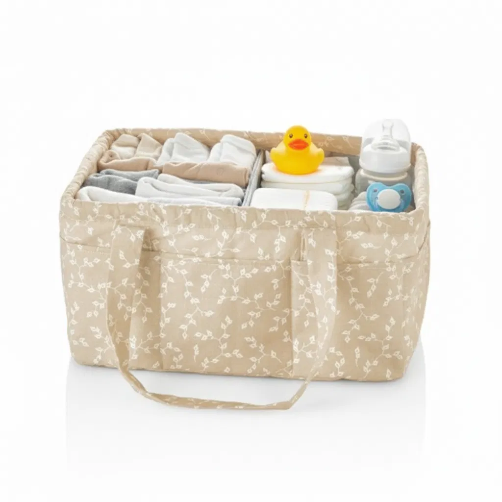 Genti Maternitate & Port Bebe - BebePrice-geanta-organizator-pentru-scutece-si-accesorii-copii-bebelusi-25x35-cm-culoare-somon