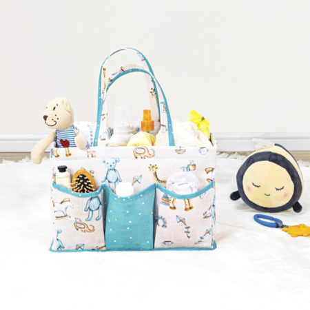 Cos organizator pentru bebelusi, Cerulean, BebePrice [4]