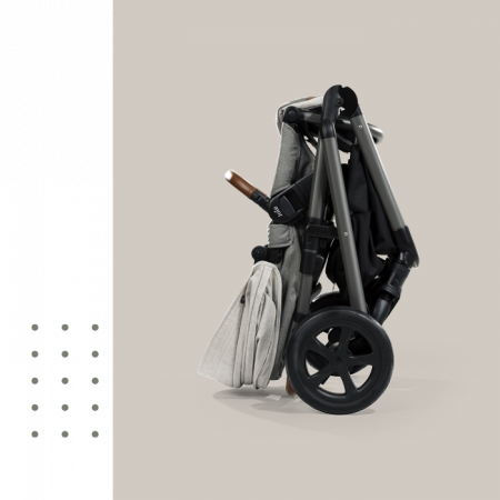 Joie - Carucior multifunctional, reglabil pe inaltime Aeria Signature, Oyster [8]