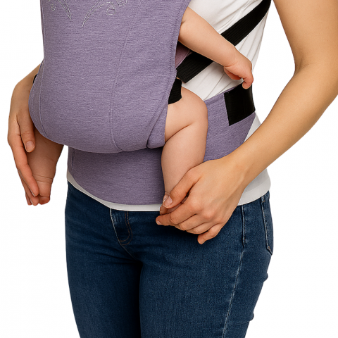 Marsupiu ergonomic, reglabil, Comfy, Lavender, BebePrice [1]