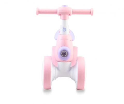 Bicicleta interactiva copii, cu balonase, lumini si sunete, Pink, BebePrice [1]