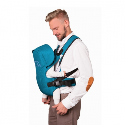 Marsupiu ergonomic, reglabil, Comfy, Arctic Mist, BebePrice [3]