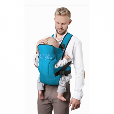 Marsupiu ergonomic, reglabil, Comfy, Arctic Mist, BebePrice [4]