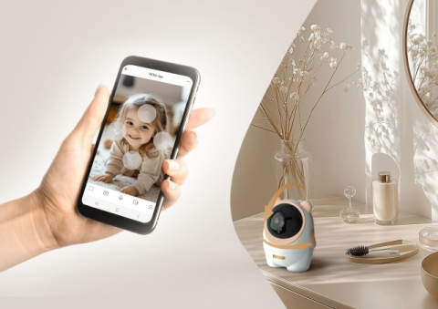 Articole siguranta bebe - Neno Ami cameră video Wi-Fi smart pentru bebeluși cu senzori BebePrice.ro