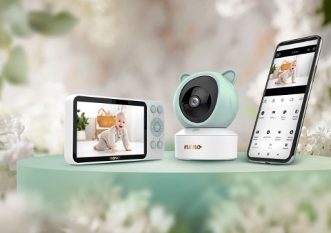 Articole siguranta bebe - Neno Ivo baby monitor rotativ Full HD cu ecran de 5 inch BebePrice.ro