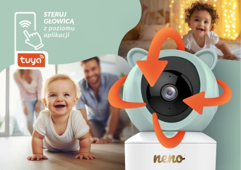 Neno Ivo baby monitor rotativ Full HD cu ecran de 5 inch BebePrice.ro [4]