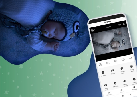 Neno Lui baby monitor Wi-Fi cu suport flexibil și control din telefon BebePrice.ro [9]