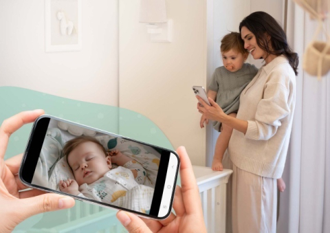 Articole siguranta bebe - Neno Orso cameră video Wi-Fi smart cu control din aplicație BebePrice.ro