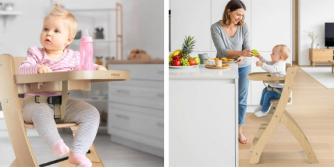 Neno Pino scaun de masă din lemn 2 în 1 BebePrice.ro [3]