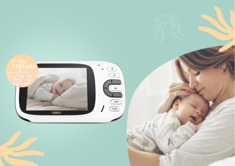 Neno Vera baby monitor cu receptor 3,2 inch și mod VOX BebePrice.ro [6]