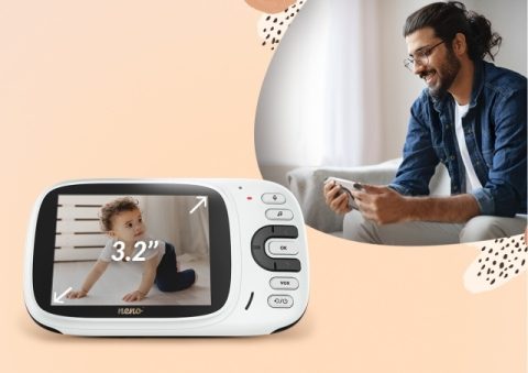 Neno Vera baby monitor cu receptor 3,2 inch și mod VOX BebePrice.ro [7]