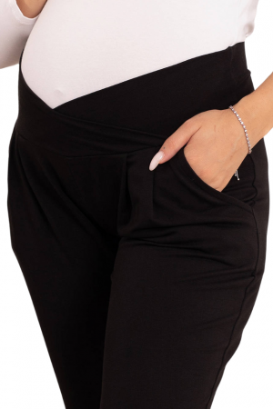 Pantaloni tip colant pentru gravide Ada Belly Confort, Black Bebeprice [1]