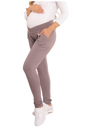 Pantaloni tip colant pentru gravide Ada Belly Confort, Grey Bebeprice [4]