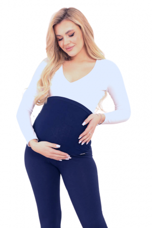 Colant Premium pentru gravide Belly Confort, Blue Navy BebePrice [1]