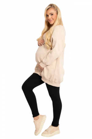 Pantaloni îmblăniți tip colant pentru gravide Belly Confort, Blue Black BebePrice [0]