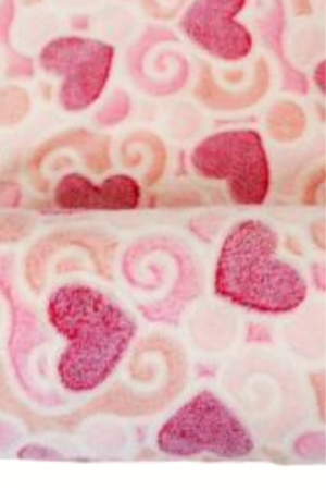 Paturica Bebe Cocolino Alena Pink Heart [1]