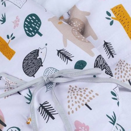 Paturica Wrap Bebe Forest Jungle, 75x75 cm , 100% Bumbac [2]