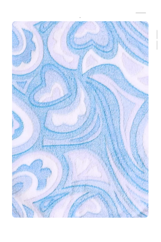 Paturica Bebe Cocolino, Blue Hearts, 75x75 cm, BebePrice [1]