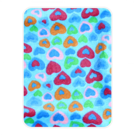 Paturica Bebe Cocolino, Colored Hearts, 75x75 cm, BebePrice [2]