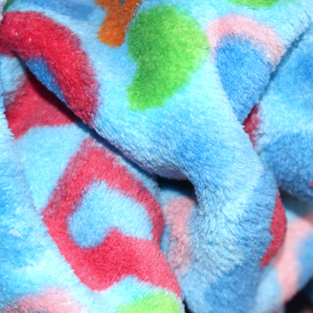 Paturica Bebe Cocolino, Colored Hearts, 75x75 cm, BebePrice [3]