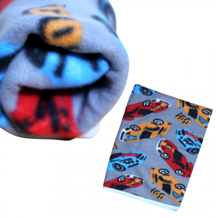 Paturica bebe polar fleece, Alena, Cars, Grey [1]