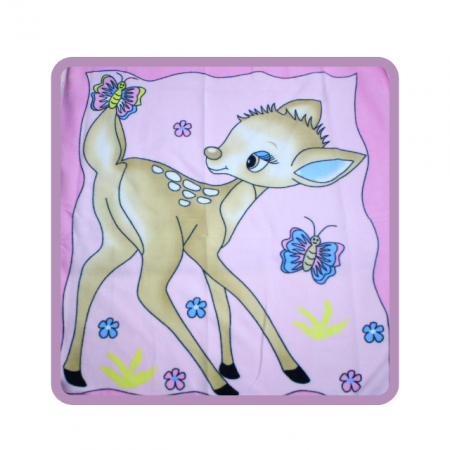 Pled pentru bebelusi si copii, polar/fleece, Bambi, Pink [0]
