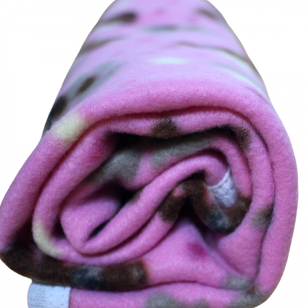 Paturica bebe polar fleece, Alena, Bears, Pink [1]