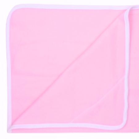 Paturica bebe polar fleece, Alena, Pink, 75x75 cm, BebePrice [1]