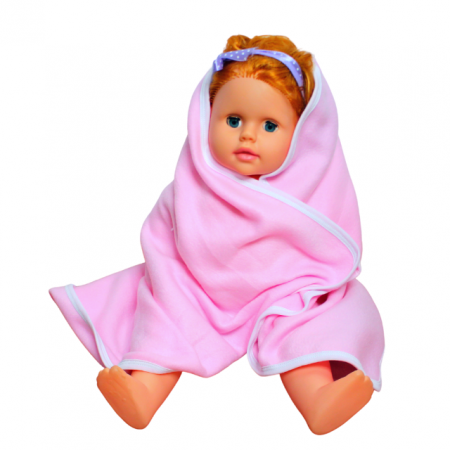 Paturica bebe polar fleece, Alena, Pink, 75x75 cm, BebePrice [0]