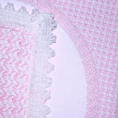 Paturica bebelusi tricotata Bambi, Pink 90x85 cm [2]