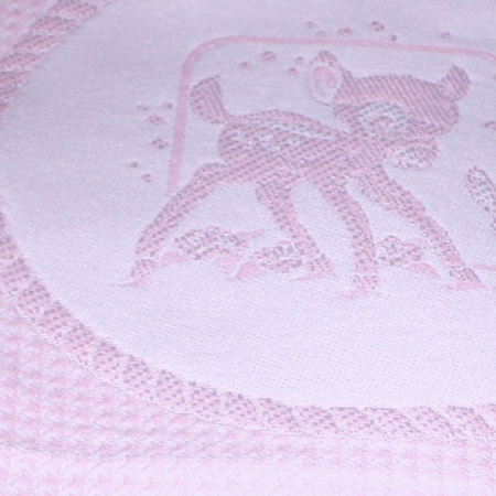 Paturica bebelusi tricotata Bambi, Pink 90x85 cm [3]