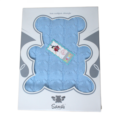 Paturica bebelusi tricotata, Bear, Bleu [0]