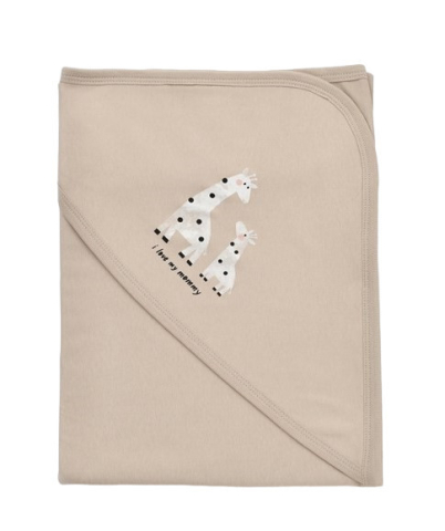 Păturică-din-bumbac-organic-PureNest-model-Girafa-85x85-cm-premium-pentru-bebelusi---BebePrice.ro [0]
