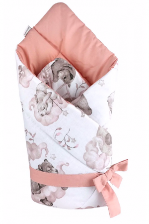 Paturica Wrap Bebe, Squirrel, doua fete, Bumbac antialergic, 80x80 cm, BebePrice [0]