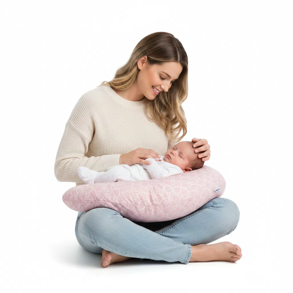 Alimentatie bebe & Accesorii hranire - Pernă de alăptat 2 în 1 Nursing Pillow Pink BebePrice.ro