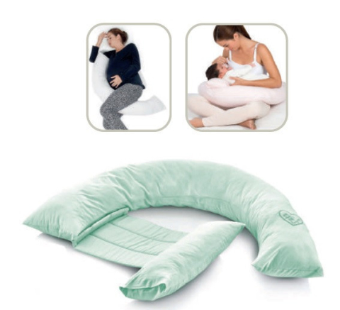Alimentatie bebe & Accesorii hranire - Pernă gravide și alăptare multifuncțională Turquoise BebePrice.ro