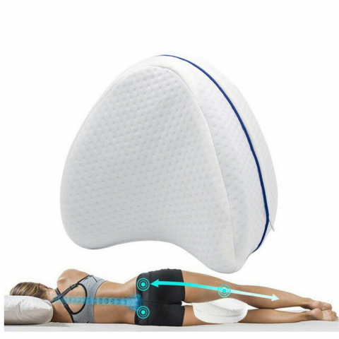 Perna pentru picioare ortopedica, ergonomica 2 in 1 cu spuma de memorie si husa detasabila, BebePrice [6]