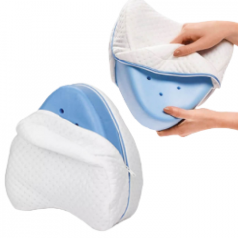 Perna pentru picioare ortopedica, ergonomica 2 in 1 cu spuma de memorie si husa detasabila, BebePrice [1]