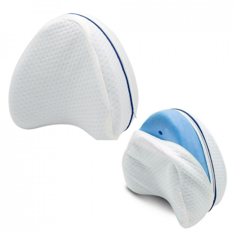 Perna pentru picioare ortopedica, ergonomica 2 in 1 cu spuma de memorie si husa detasabila, BebePrice [7]