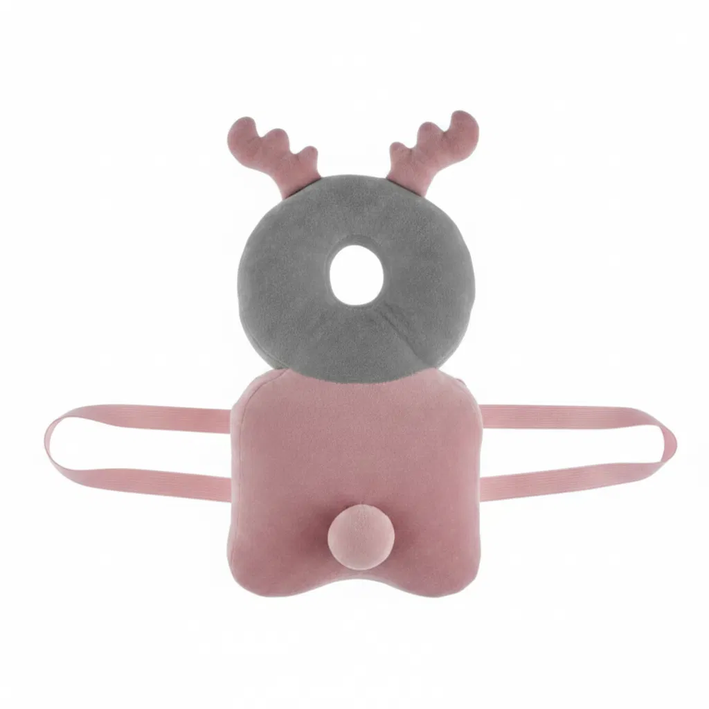 Pernă protecție spate și cap Angel Wings Deer Pink 25x40 cm BebePrice.ro [2]