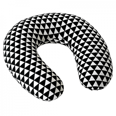 Alimentatie bebe & Accesorii hranire - Perna Sarcina si Alaptare, Confort Exclusive,160 cm, Black &White, BebePrice